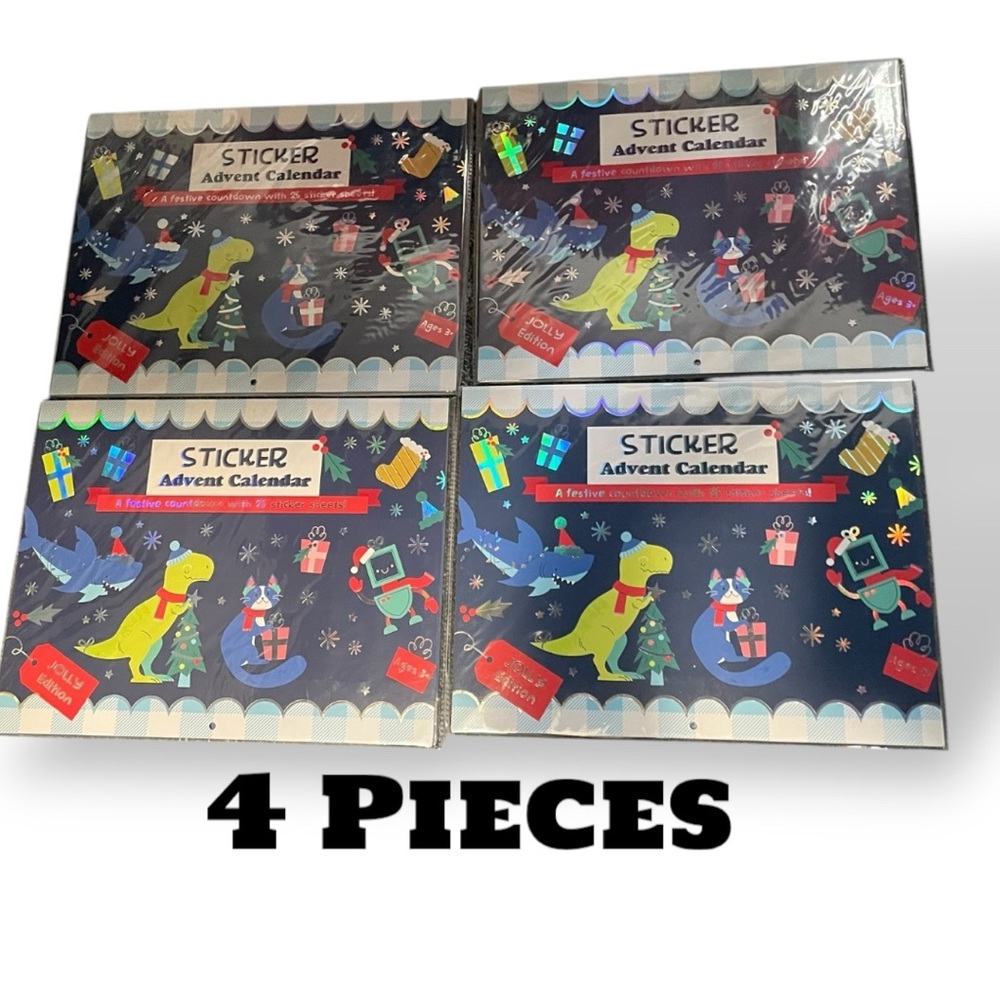 Sticker Advent Calendar Set Pulsar Sticker Children's Jolly Lot of 4 Kohl's